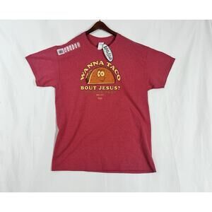 Kerusso Wanna Taco Bout Jesus Lettuce Pray Christian Shirt Size L NEW
